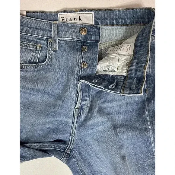 Frank & Eileen Monaghan Jeans High Rise Button Fly Raw Hem Womens Size 29 - Picture 11 of 12